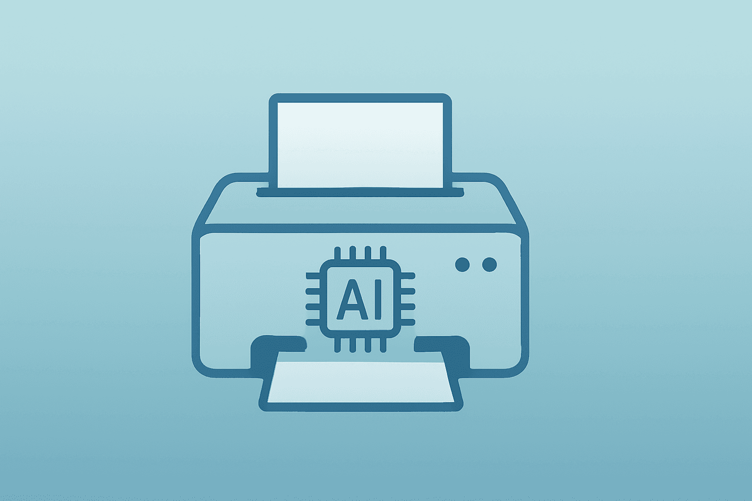 Flat filled vector of a server blade in dim light symbolizing HP layoffs and AI restructuring against a smooth gradient.