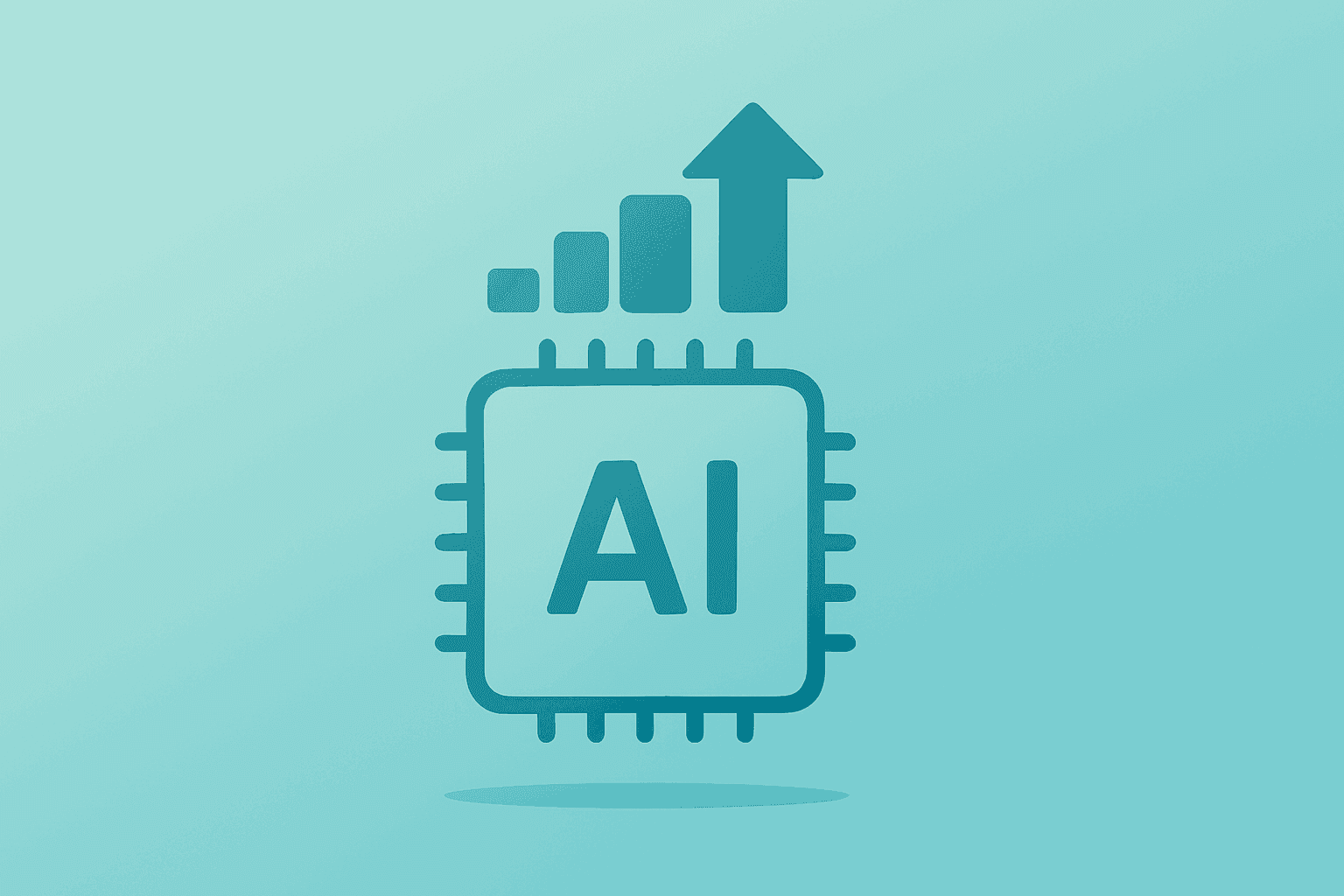 Flat filled vector of a wafer-scale AI chip expanding capacity to symbolize Cerebras IPO demand.
