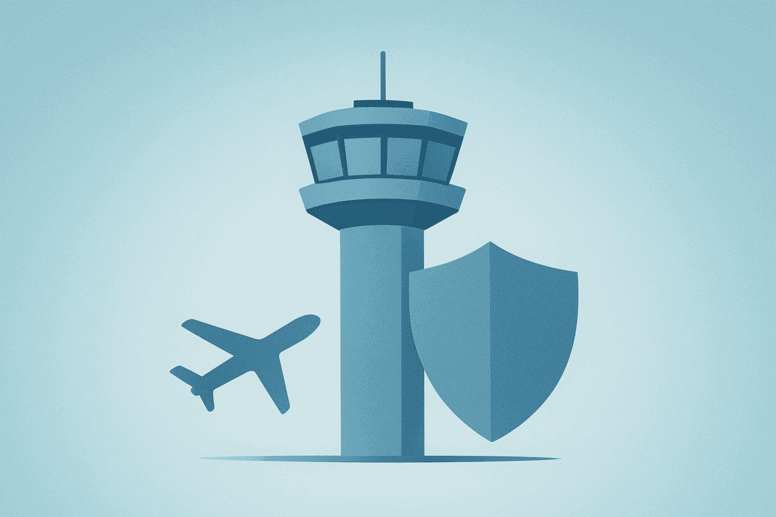 Flat vector of a split jet fuselage symbolizing a strategic pivot as American Airlines rejects United merger.