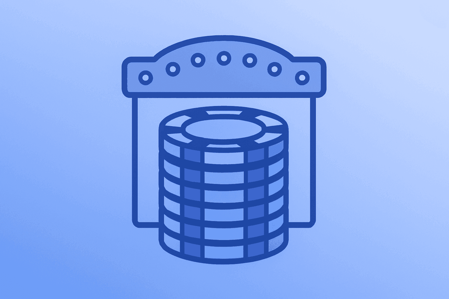Flat-vector casino roof icon with a dimming light, reflecting Las Vegas Sands Q3 results and focus on capital returns.