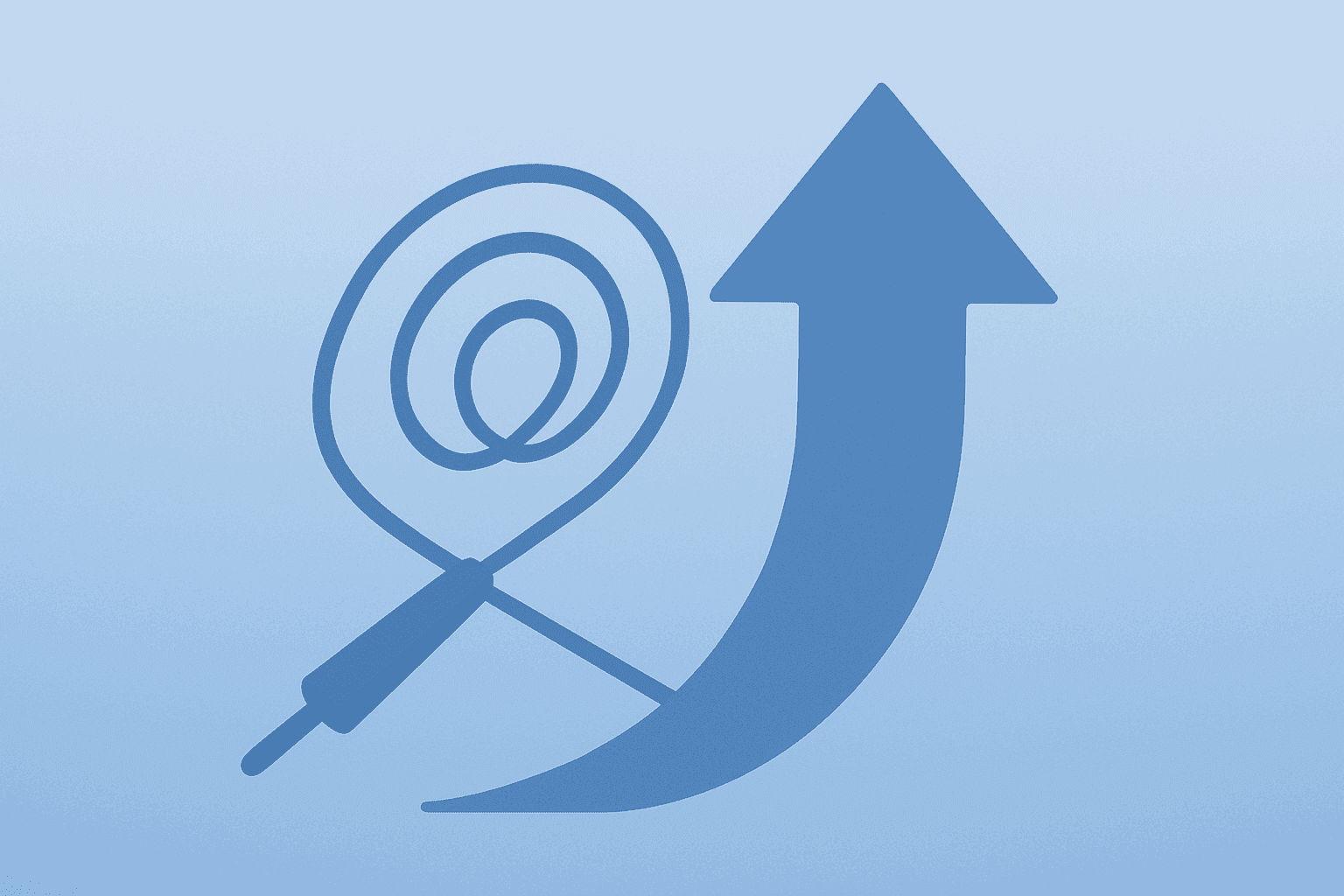 Flat vector of a cardiac ablation catheter expanding coil symbolizing Medtronic earnings growth and US market share gains