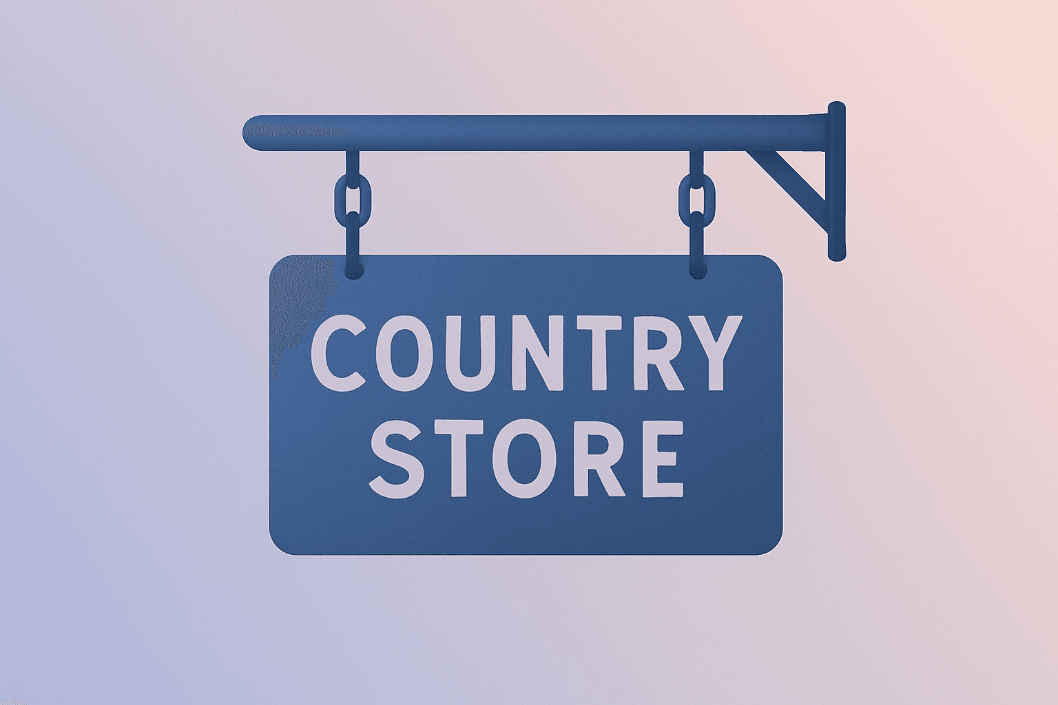Country store sign under dimming light on a cobalt-silver gradient symbolizing Cracker Barrel Q1 results and guidance cut.