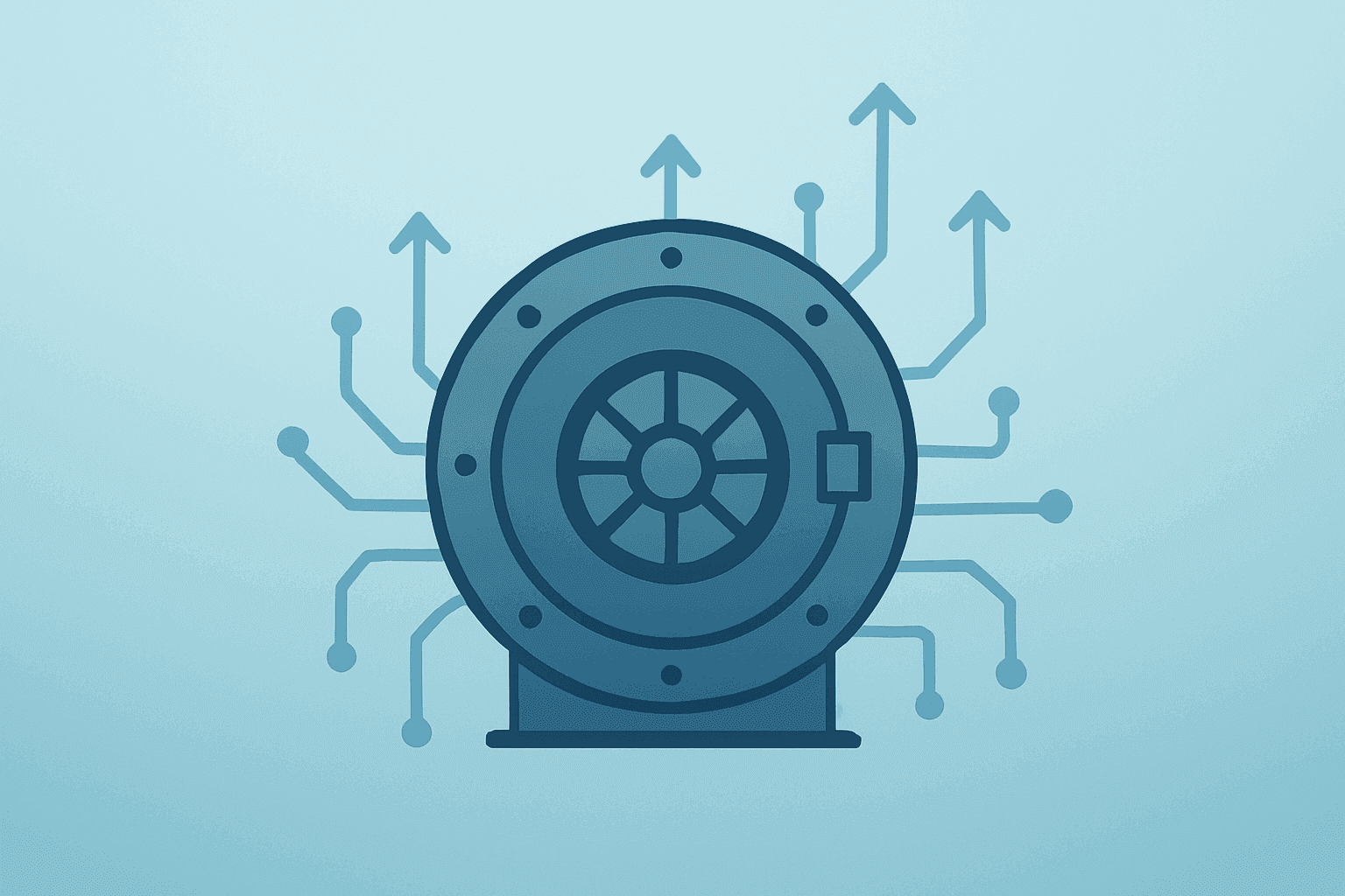 Flat filled vector of a server-turned-bank archetype symbolizing JPMorgan Q2 earnings driven by trading surge and dealmaking.
