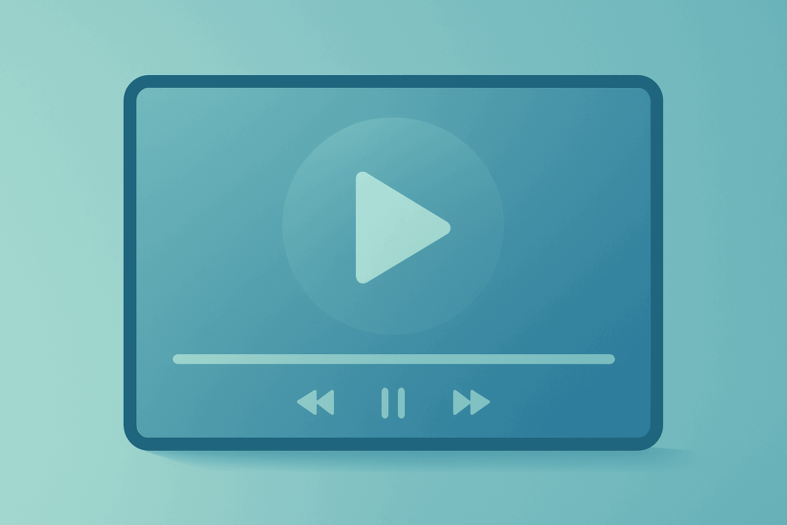 Flat vector of a diagonal smart TV screen with a dimming play glow symbolizing Netflix stock guidance miss and buyback.