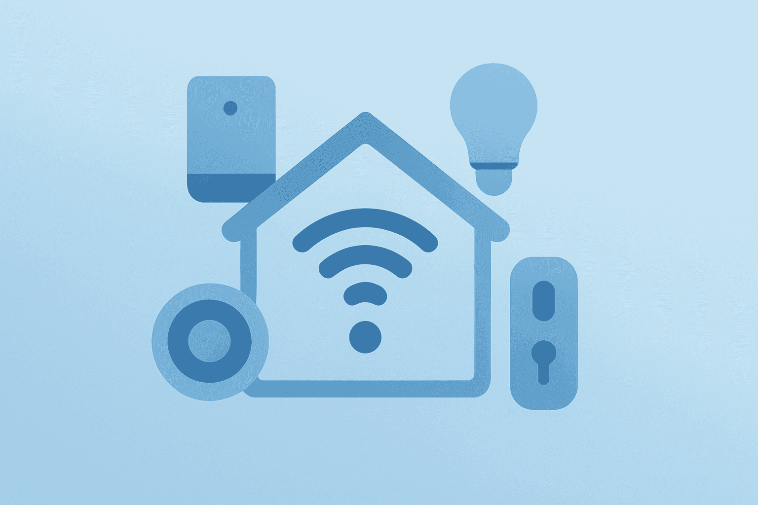 Flat vector of a hub merging with a smart-home device to symbolize the Apple LG Smart Home Partnership and ecosystem growth.