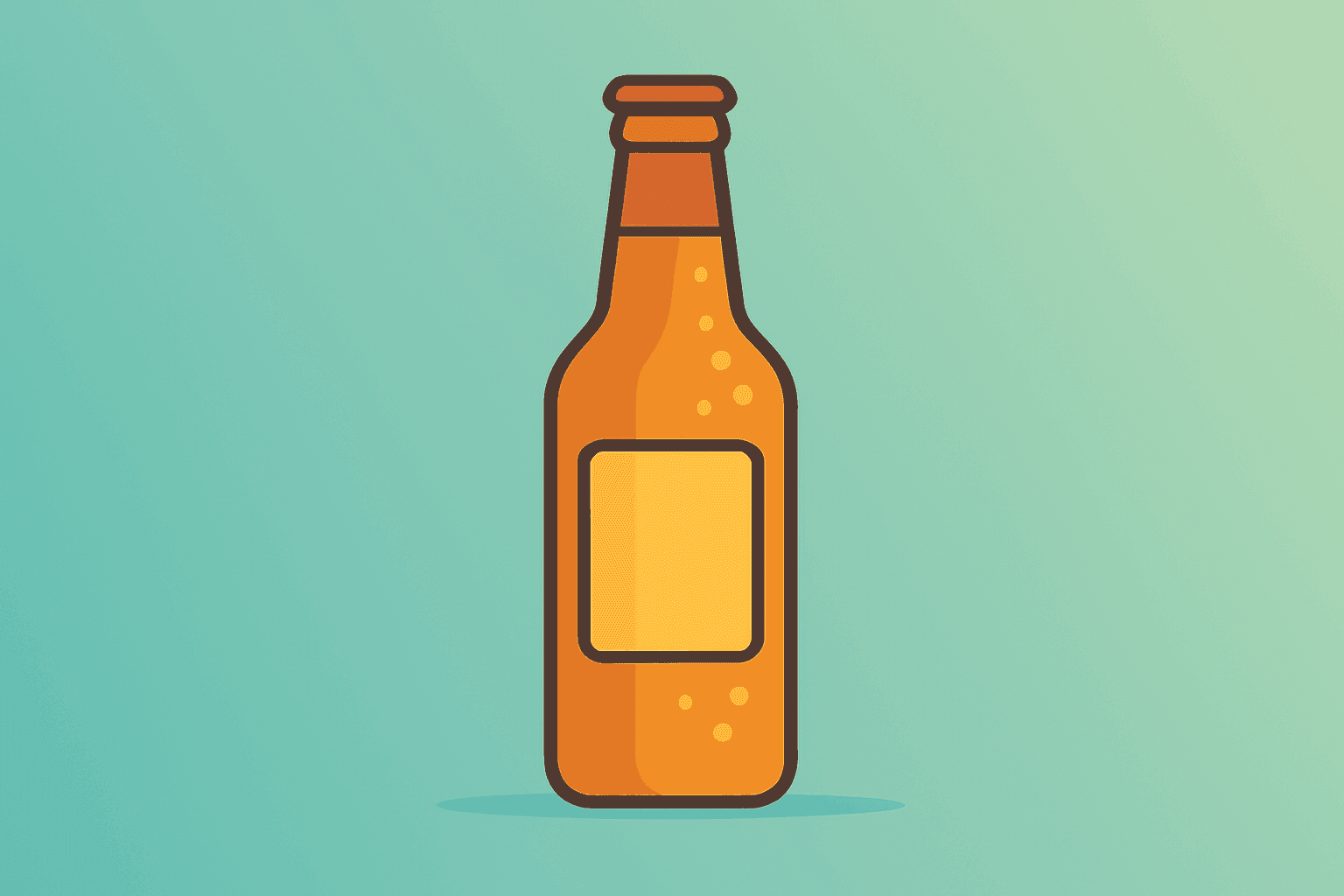 Flat vector beer tap with shadow showing margin strength and softer volumes for Constellation Brands Q1 results.