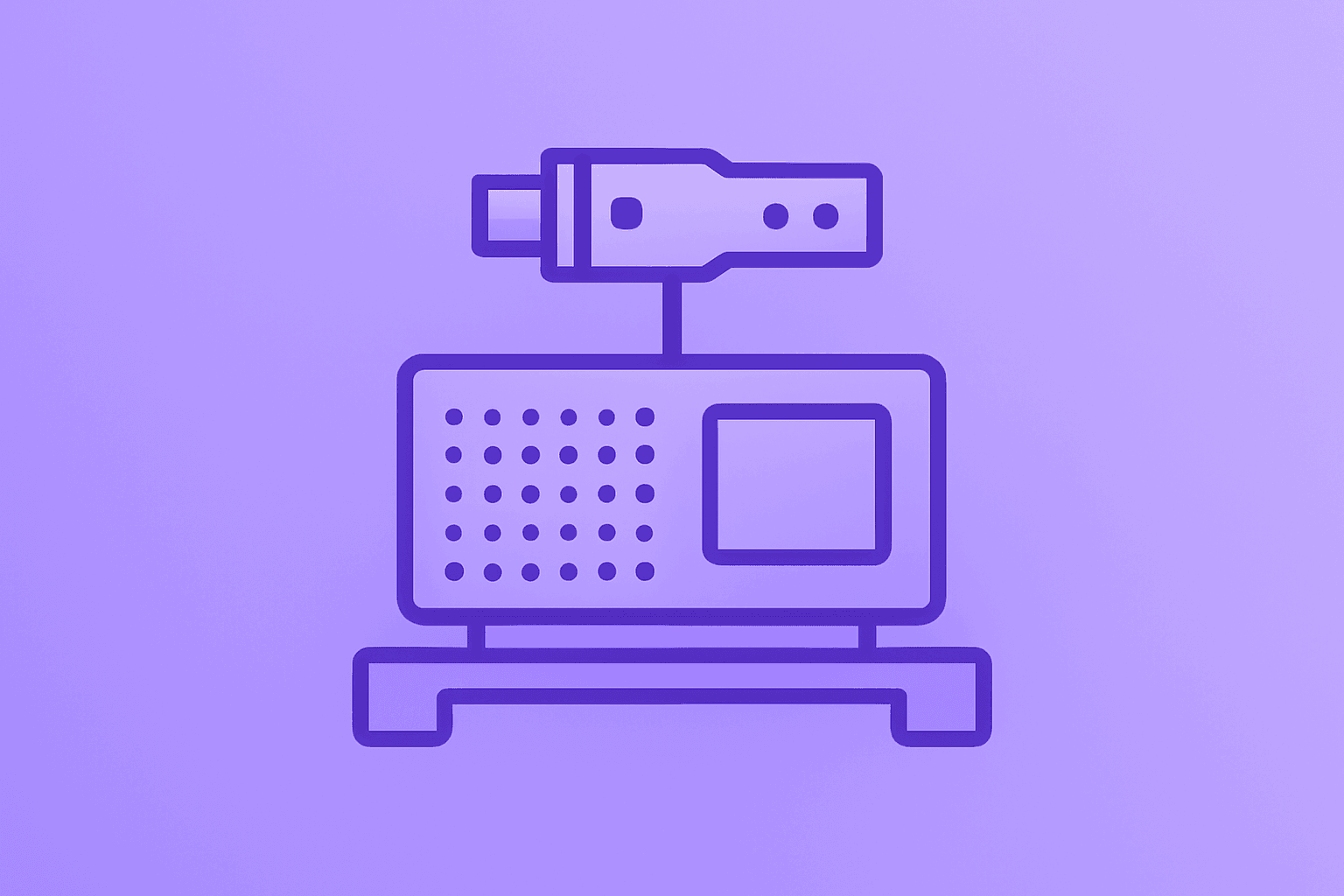 Flat-vector server chip and optical transceiver merging over a rack to illustrate Qualcomm Amazon AI chip deal.