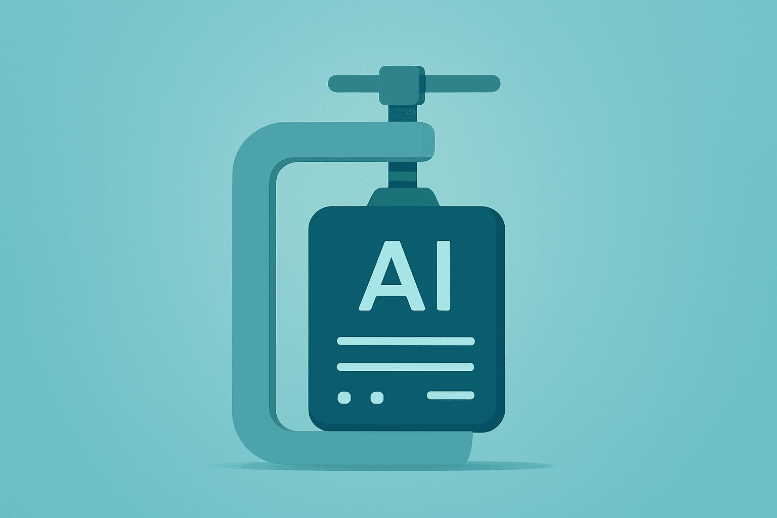 Flat filled vector of a server vault tightened by a band symbolizing Elon Musk OpenAI trial governance strain and IPO risk.
