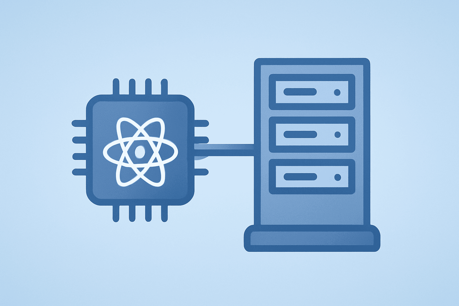 Flat vector of a quantum processor merging with a server rack to symbolize D-Wave Quantum financing and expansion