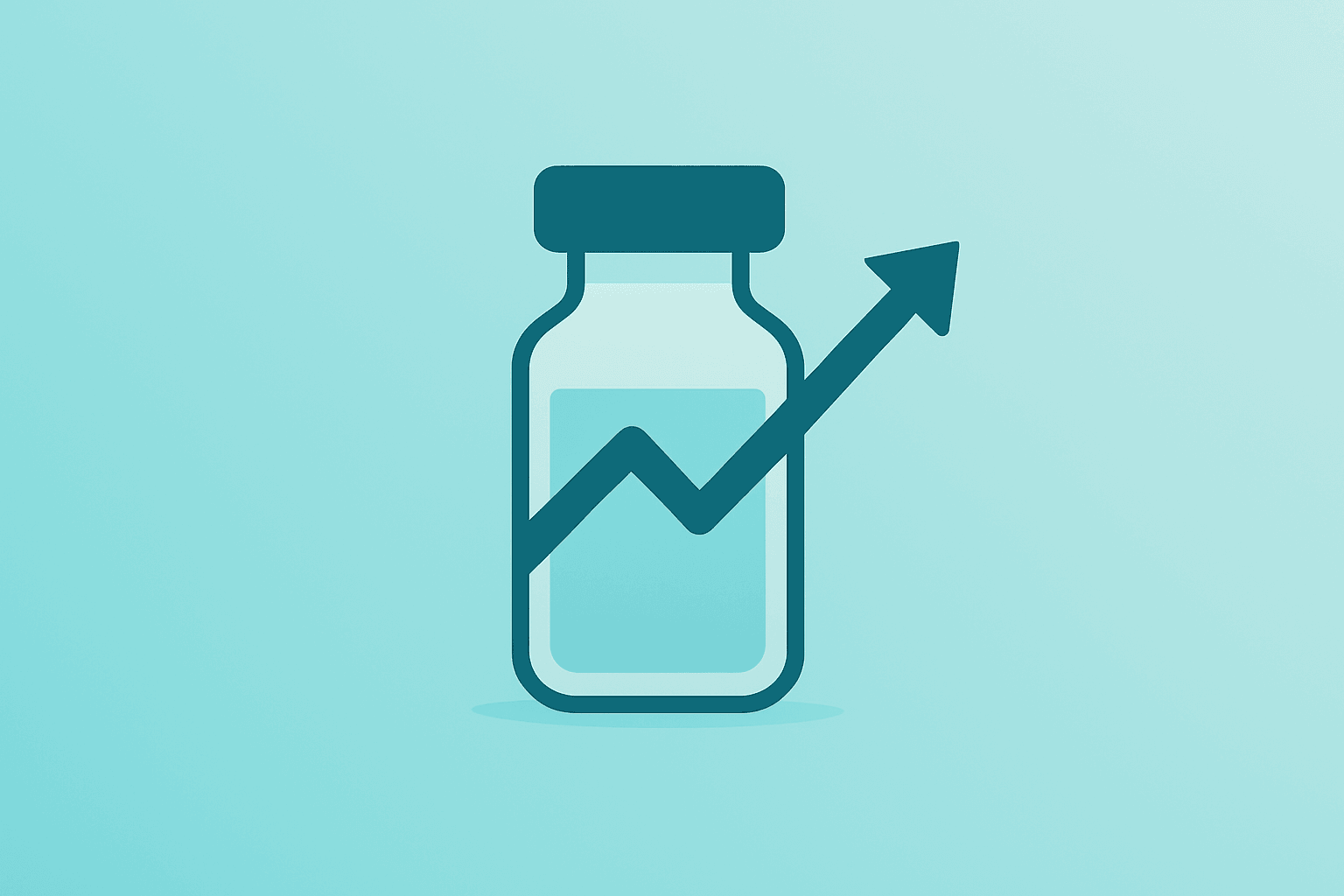 Flat filled vector of a biotech drug module as a growth engine symbolizing Bristol Myers Squibb Q2 2026 results.