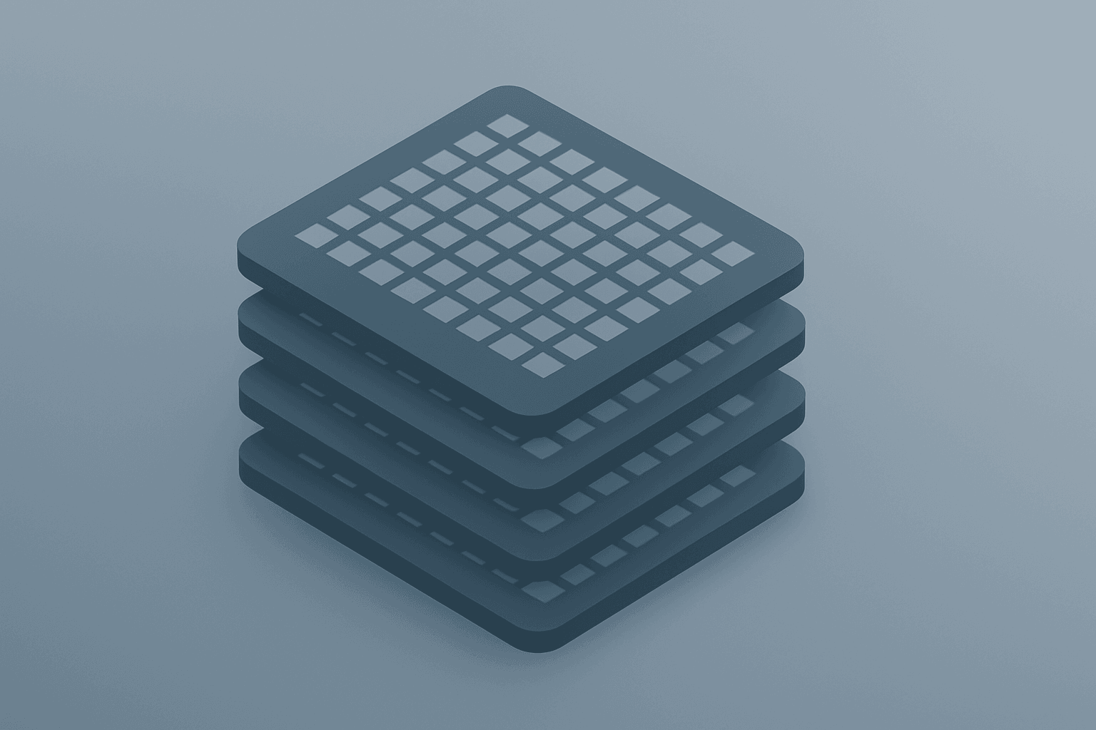 Flat vector server chip with layered wafers symbolizing CXMT IPO DRAM capacity expansion and incumbent margin risk.