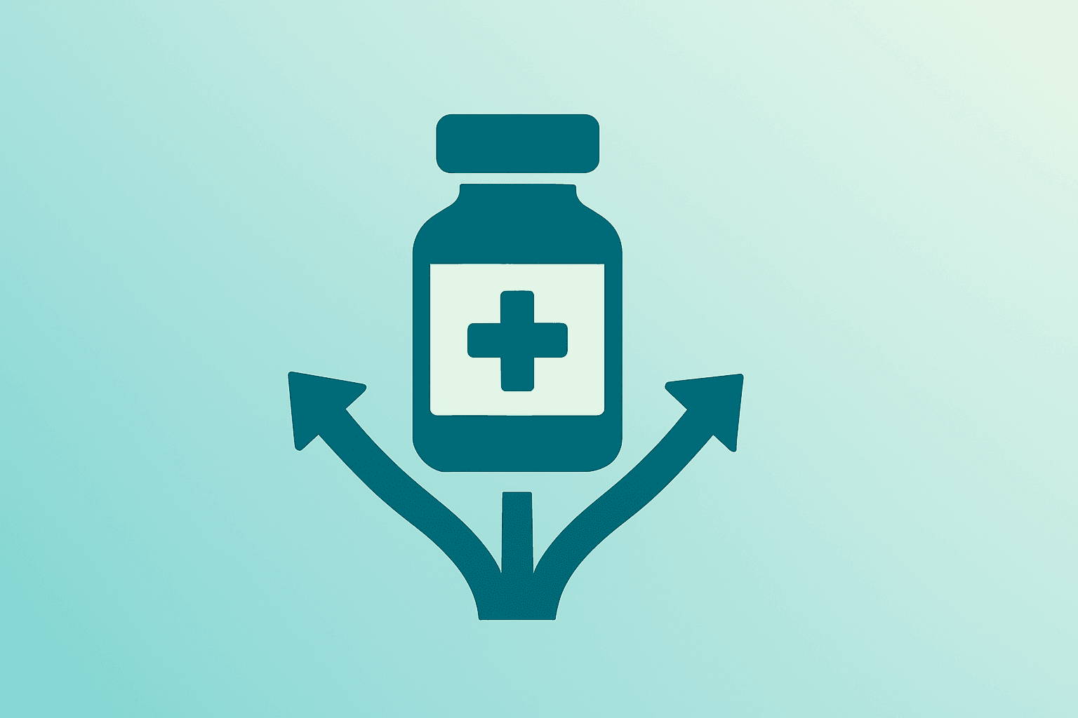Flat vector medicine vial expanding delivery pathways to represent Eli Lilly Zepbound Price Cut and access.