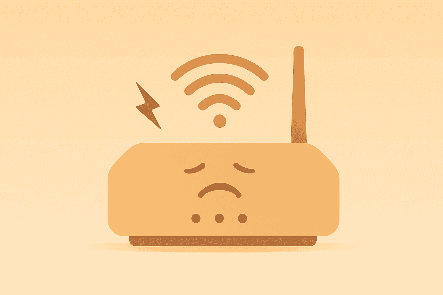 Flat-vector cover of a mobile network node under pressure representing Ericsson Q3 results and margin risk.