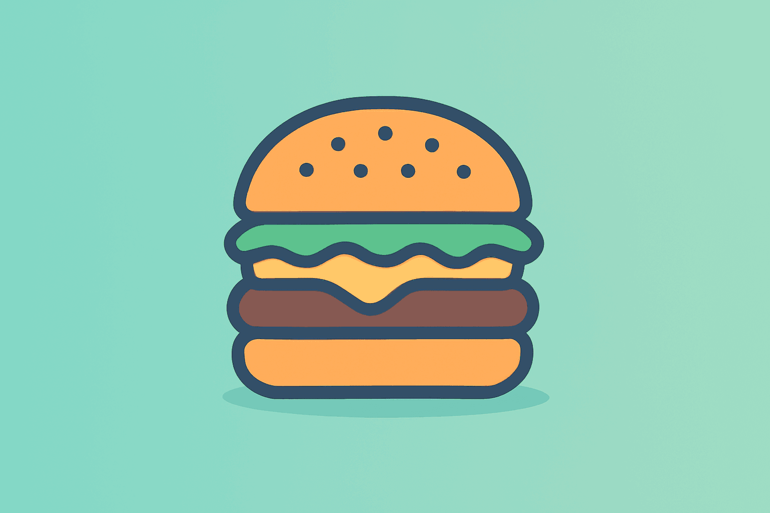 Flat vector of a burger-shaped rally token under pulsing retail buying pressure symbolizing Wendy's stock meme surge
