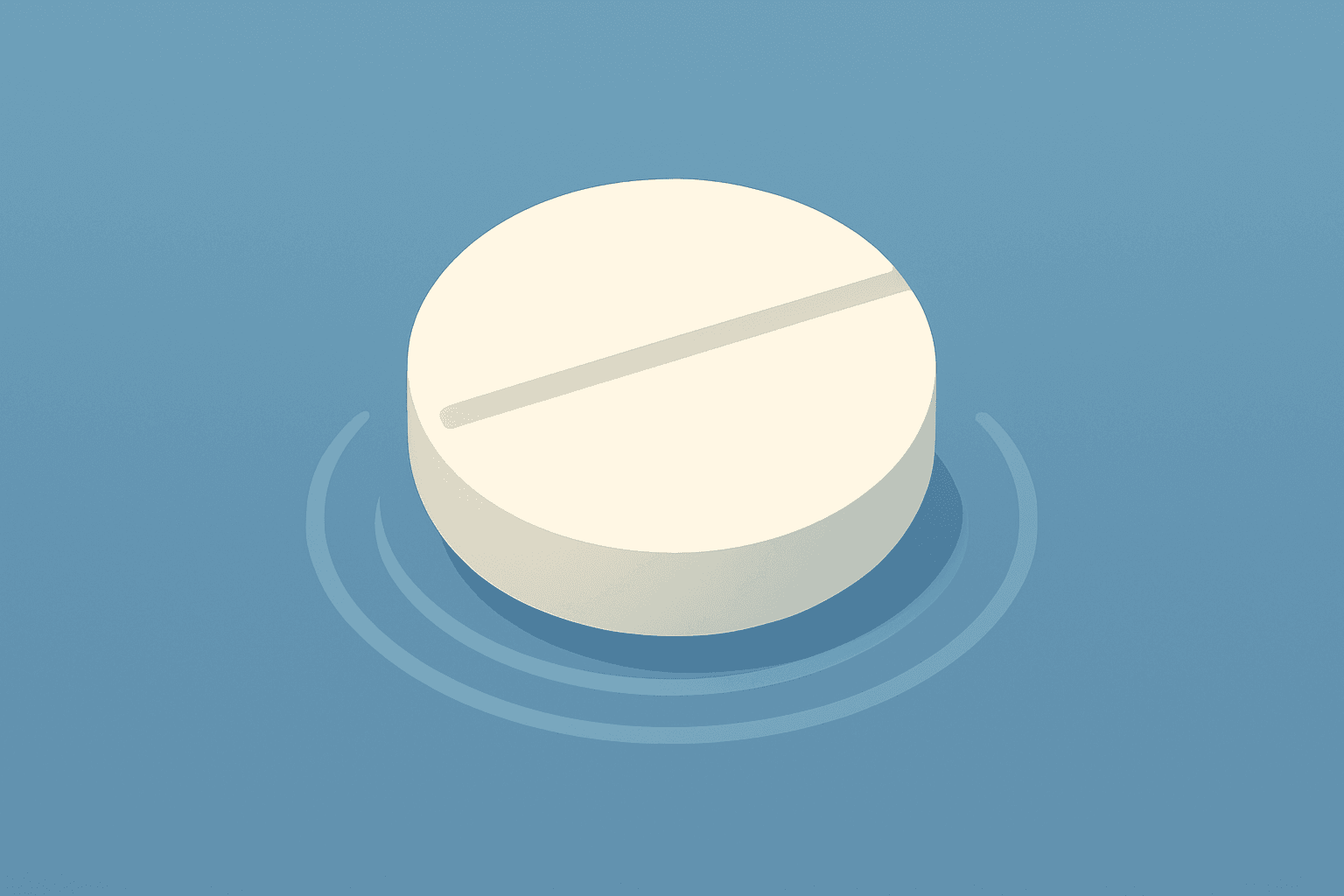 Flat vector of a stylized oral tablet swelling to show Novo Nordisk Wegovy U.S. prescription uptake on light gradient.