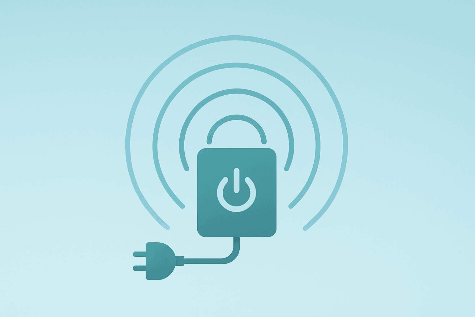 Flat centered vector of a power module with concentric licensing rings symbolizing Vicor Q3 guidance and VPD royalties.
