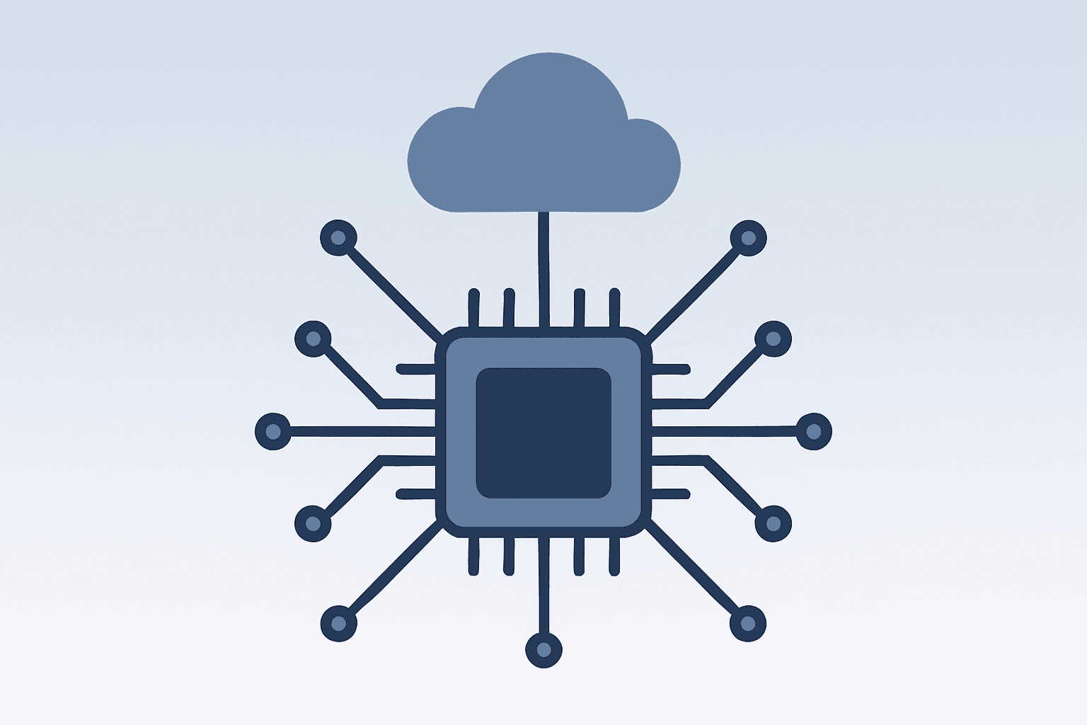 Flat vector stacked server blades expanding to symbolize Alphabet stock AI and Google Cloud growth on a light gradient.