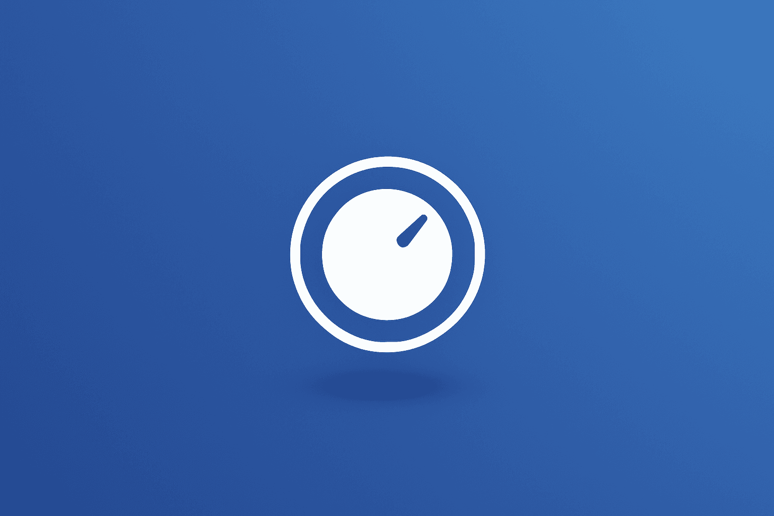 Cobalt gradient cover with a centered control dial icon symbolizing guidance uncertainty and Monday.com earnings outlook.