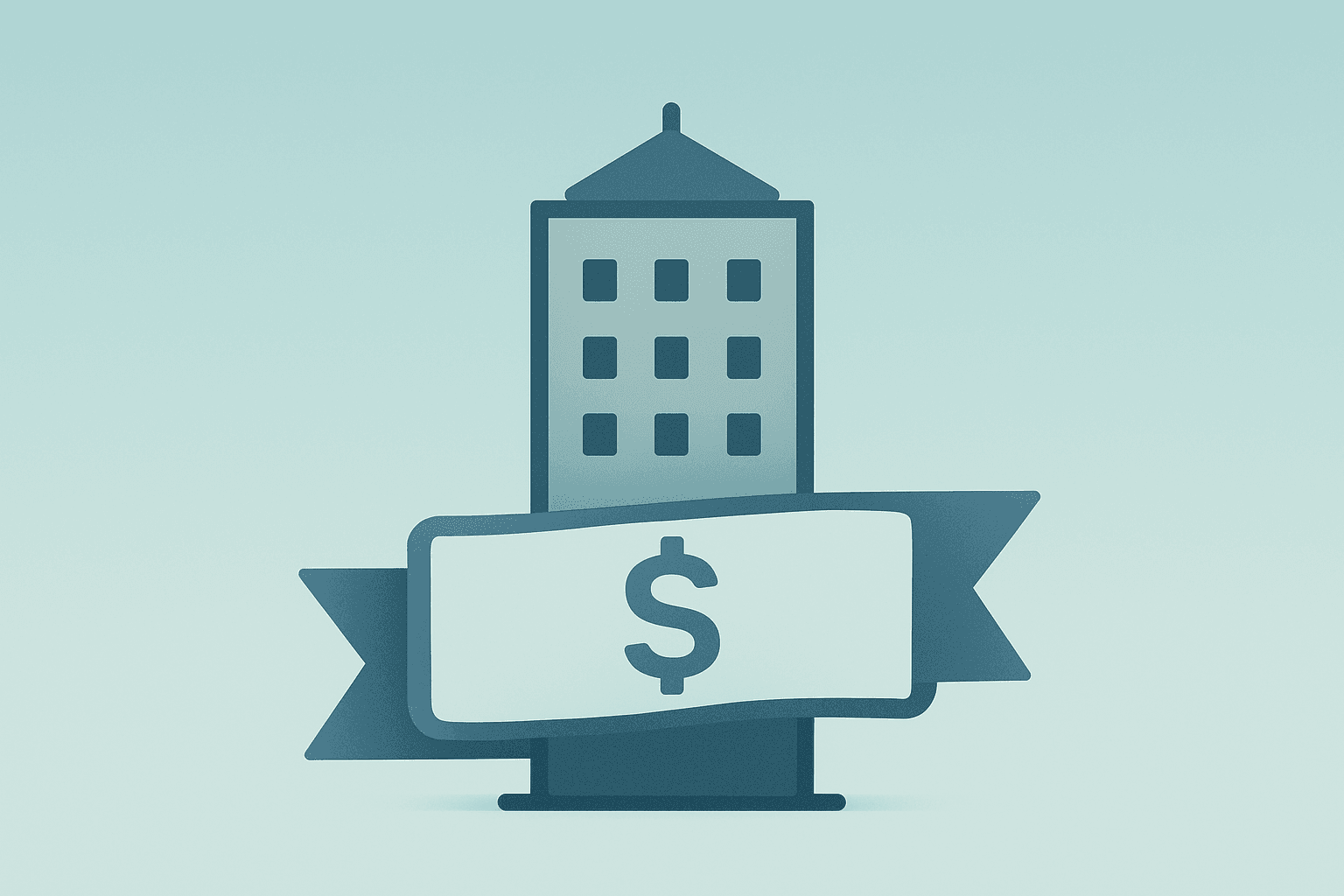 Flat vector of a company vault merging with a payroll ledger to symbolize Greg Abel salary disclosure and governance.