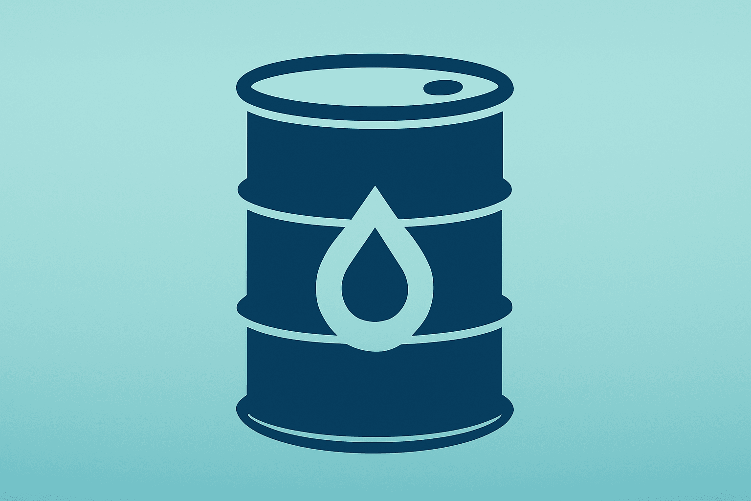 Flat vector oil barrel with swelling pressure to reflect core PCE inflation and Iran oil shock impact.