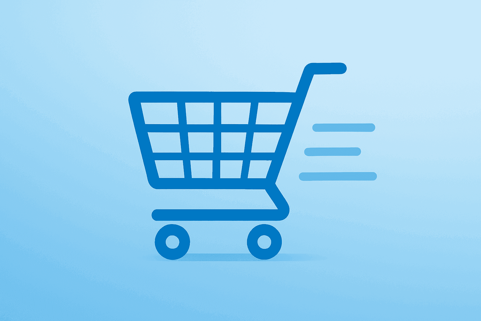 Flat vector of a retail shopping cart merged with a store interior motif to symbolize Target Q1 earnings momentum.