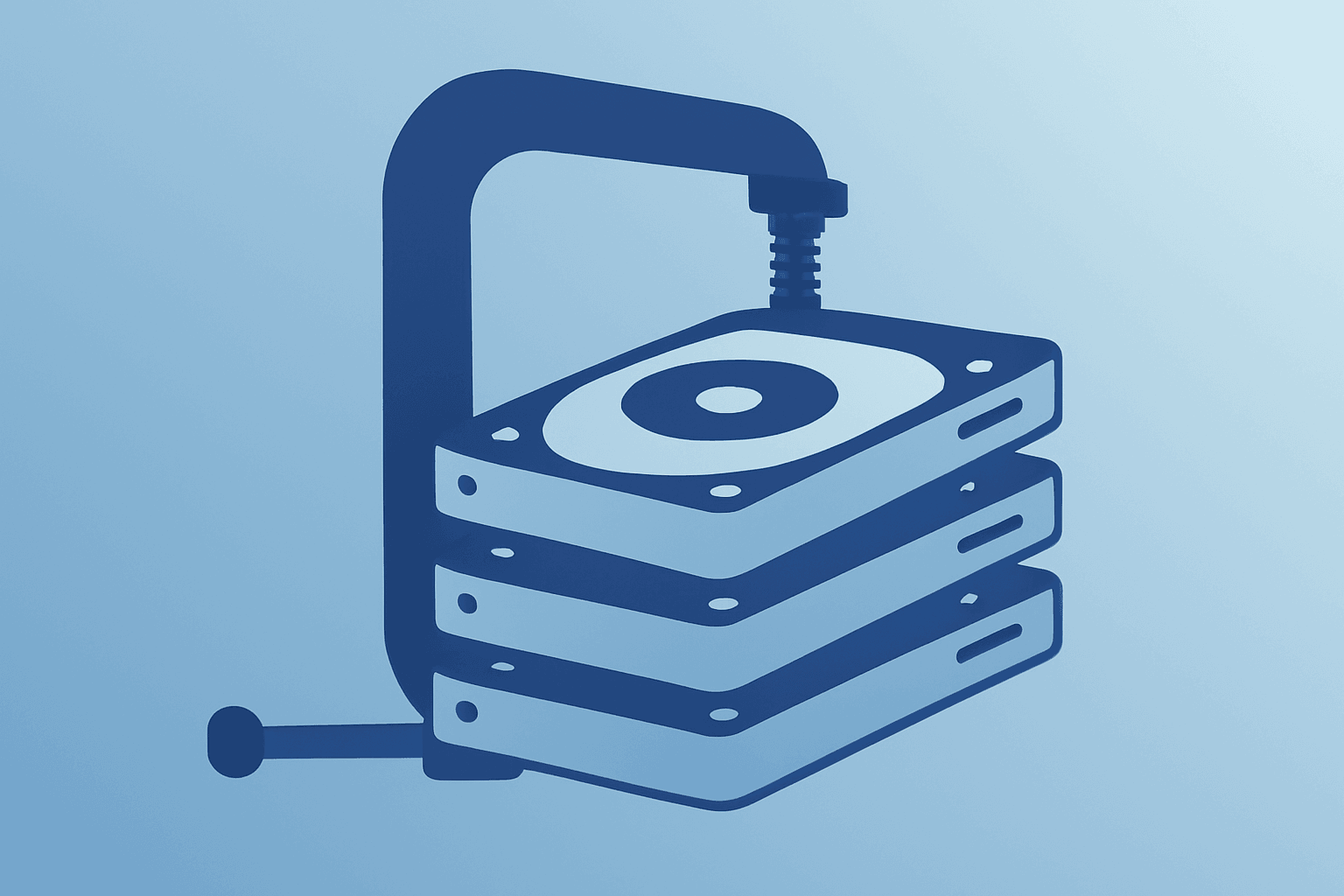 Flat vector hard-disk drive icon representing Morgan Stanley names Seagate top pick and HDD supply tightness.