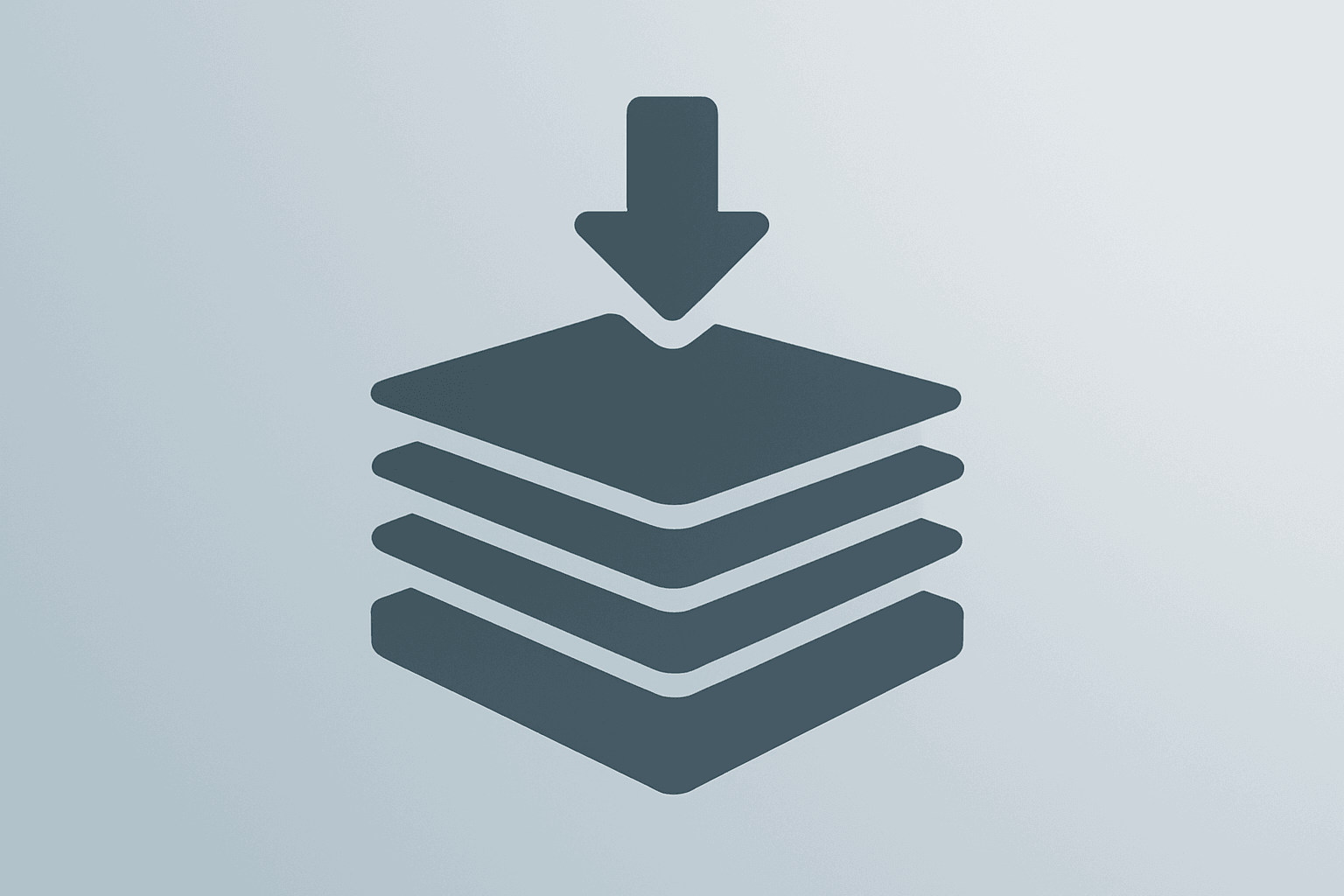 Centered flat-vector lithography module with expanding-layer motif to symbolize ASML Q3 results and capacity strain.