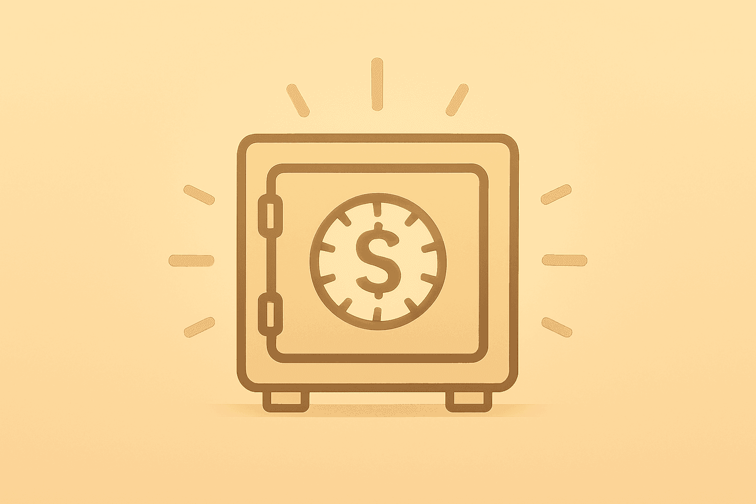 Flat vector of a payments vault expanding glow symbolizing Block Q1 2026 earnings lift and raised gross profit guidance