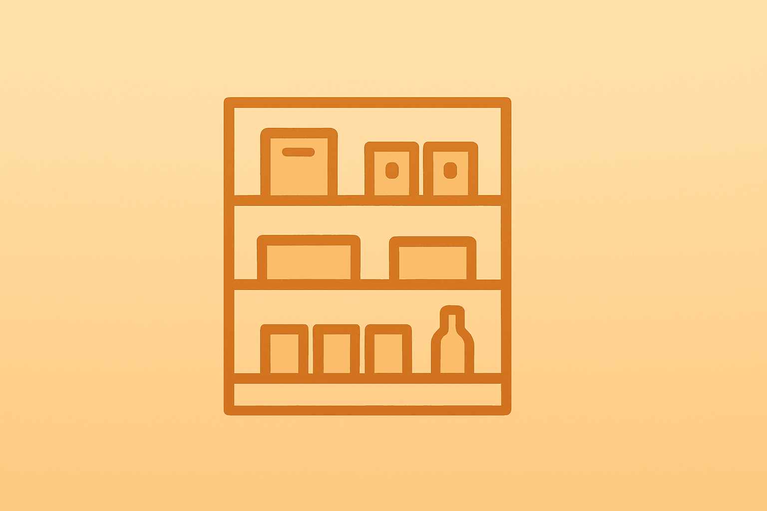 Flat filled vector of a retail cart with merchandise evoking Best Buy earnings momentum and ad/marketplace growth.