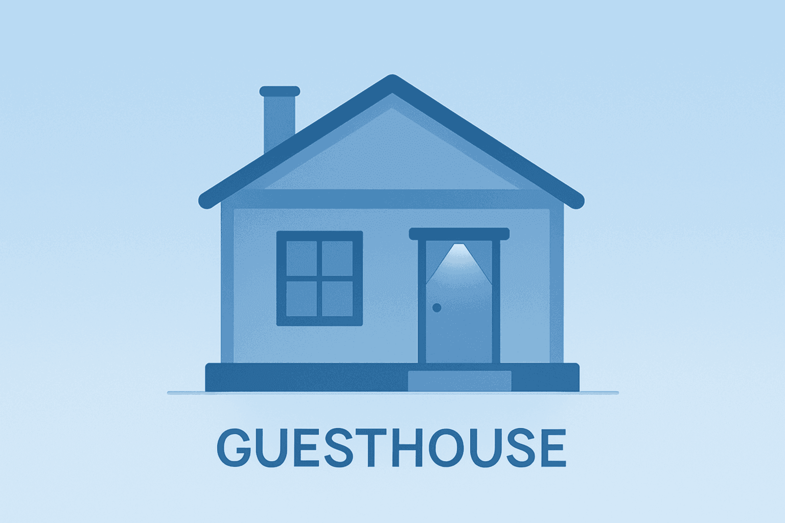 Flat vector of a guesthouse with dimmed porch light symbolizing Airbnb Q1 2026 Results amid booking disruptions.