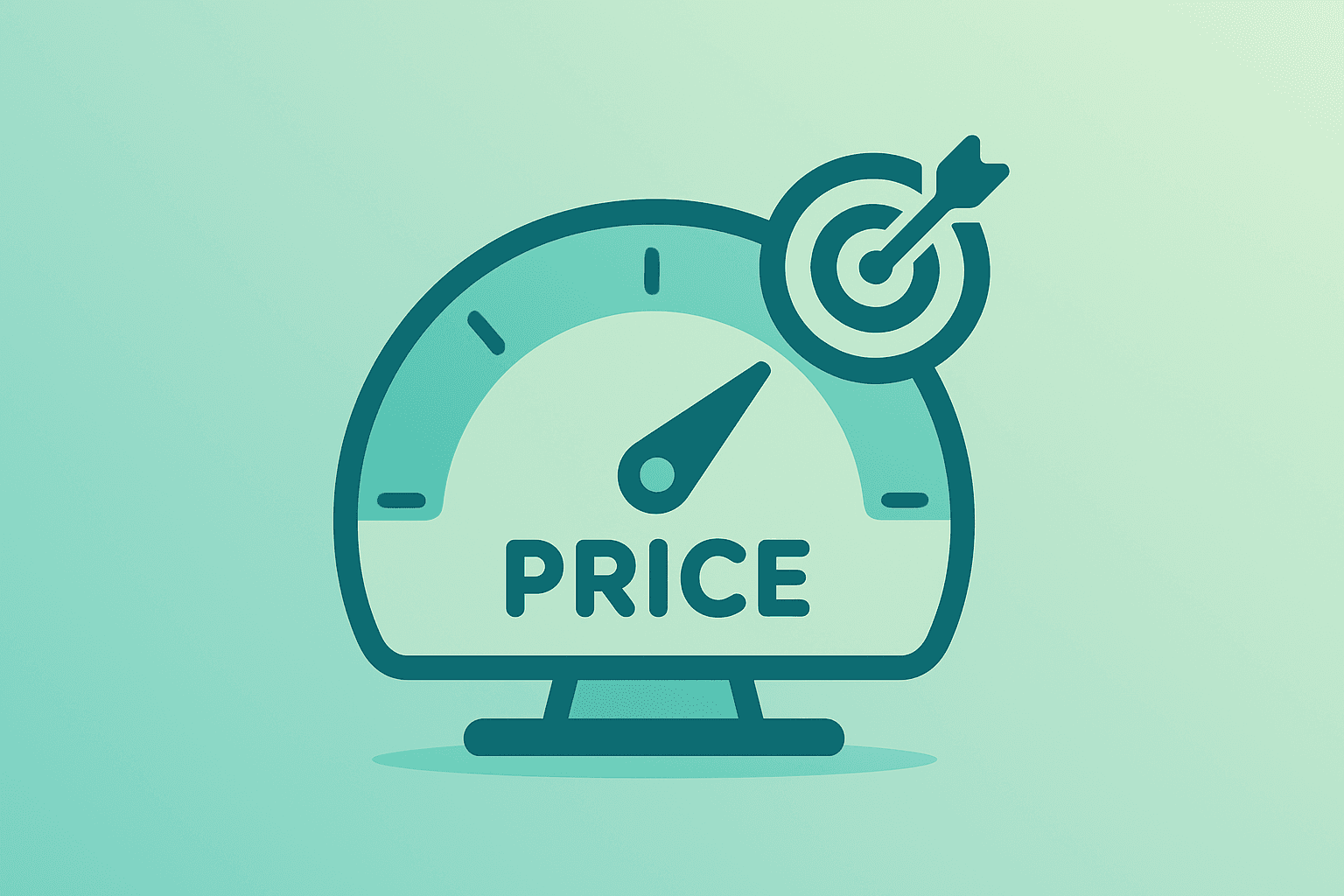 Flat filled vector of a consumer-price meter fused with a vault motif representing US CPI February 2026 policy risk.