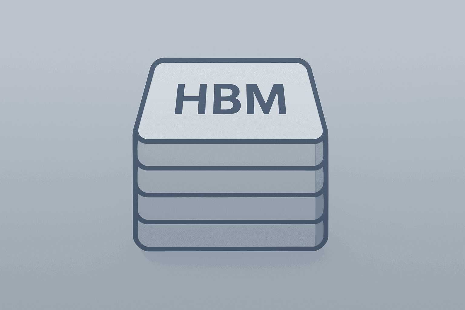 Flat-vector server chip and memory-module icon symbolizing Micron earnings and AI memory demand