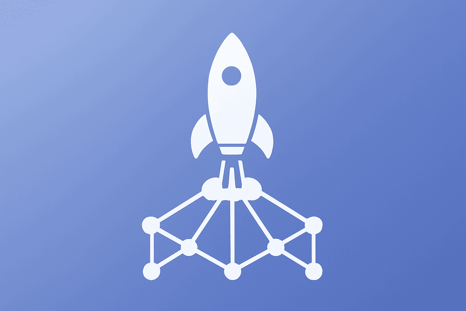 Flat vector rocket over a Kodiak pad symbolizing the Rocket Lab Space Force contract, HASTE missions, and execution focus.