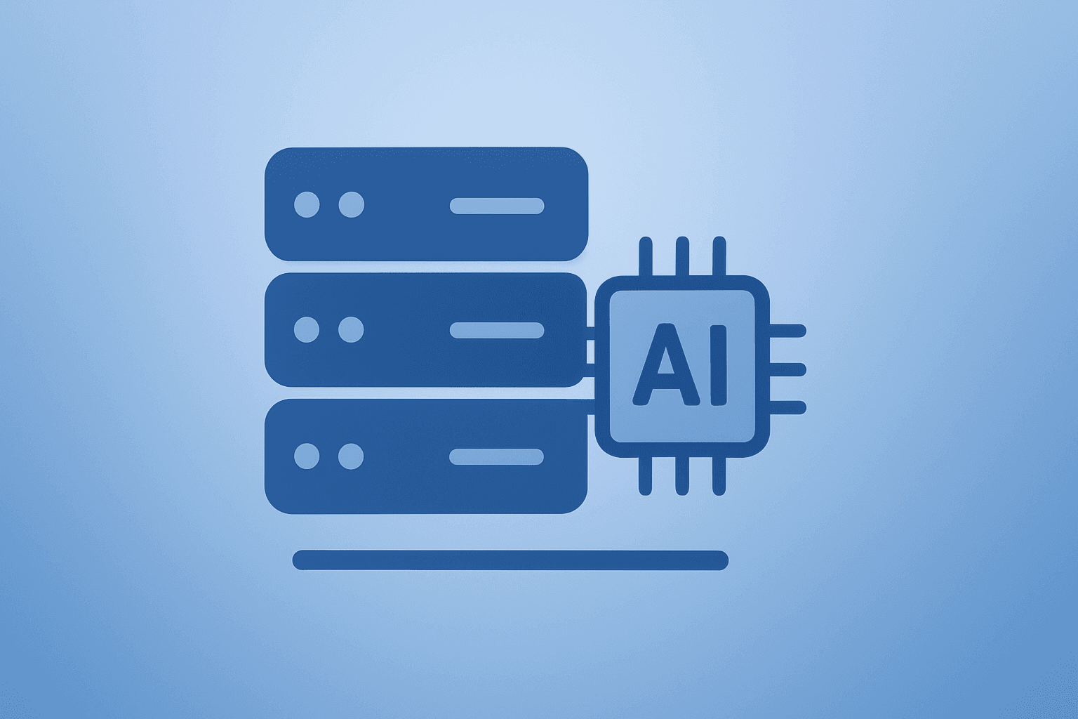 Minimalist vector of a server cluster expanding under AI-driven demand, representing Snowflake Q4 earnings momentum.