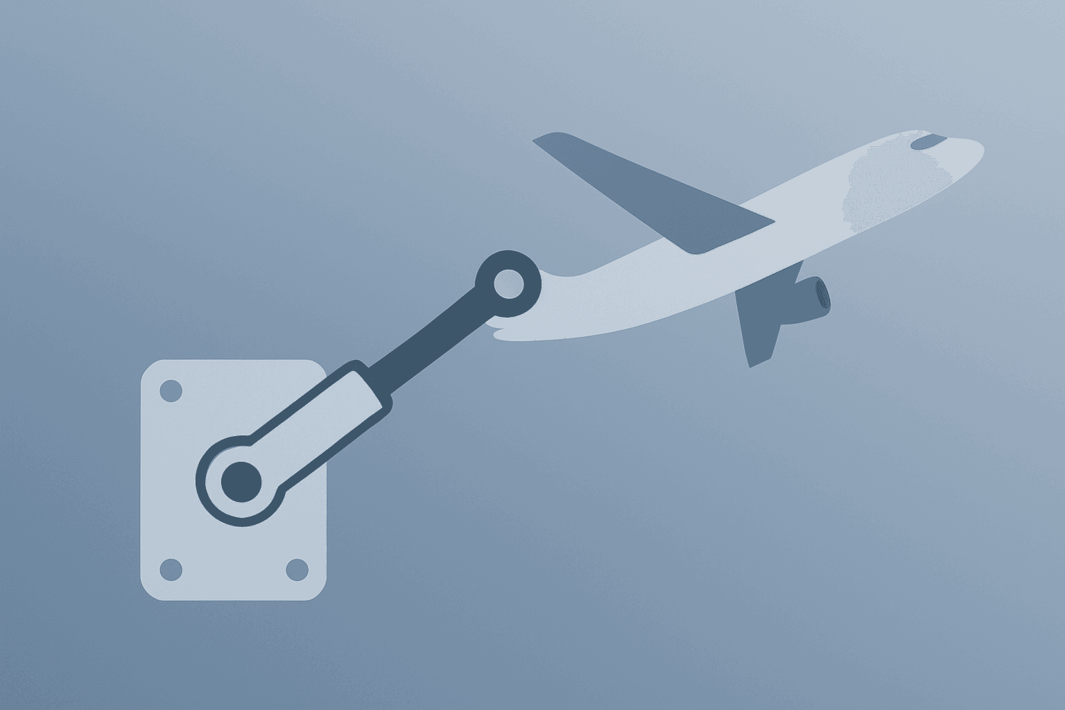 Flat vector icon of an expanding jet nacelle to represent Parker Hannifin Acquires CIRCOR Aerospace, subtle shadow.