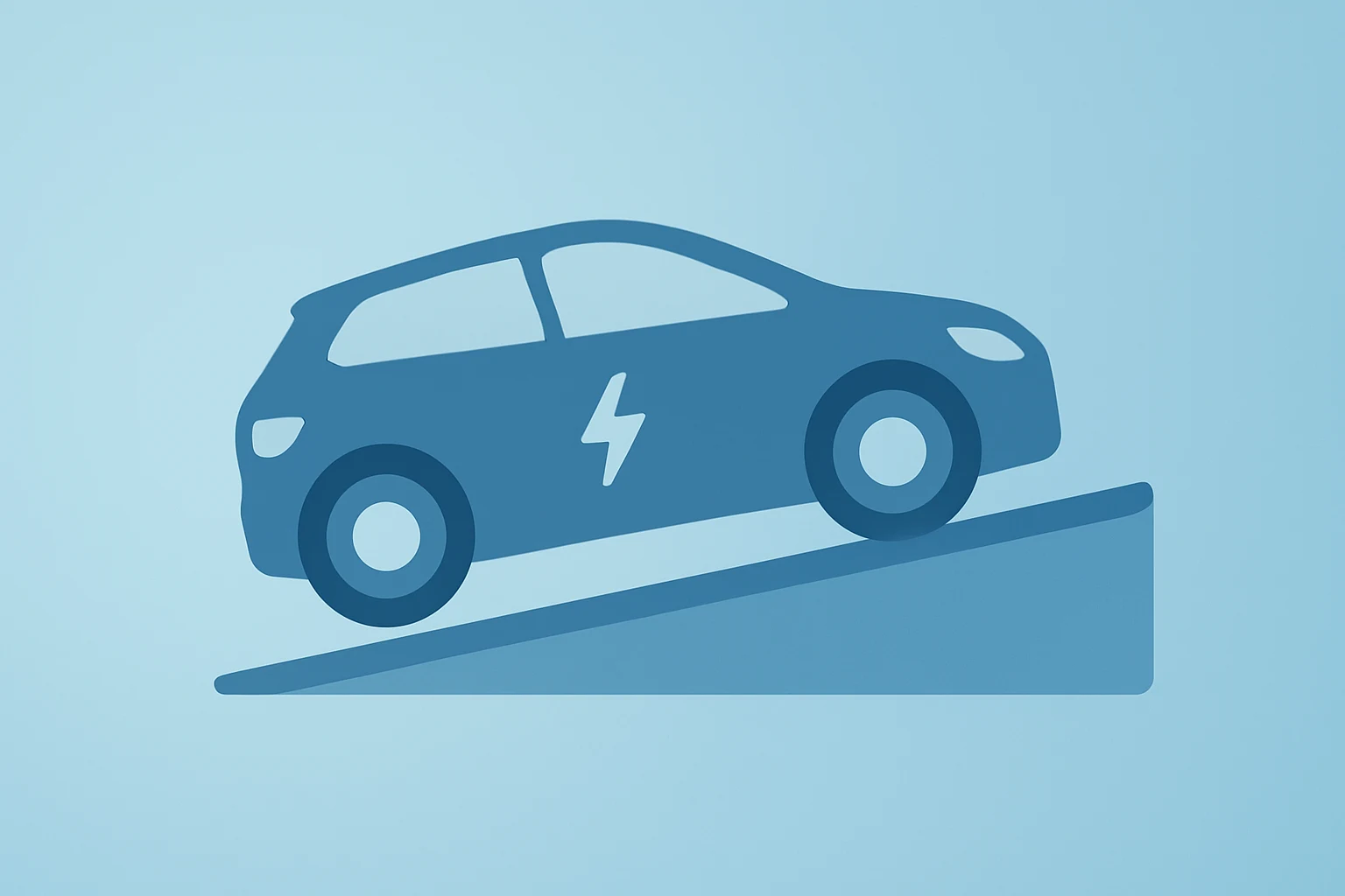 Flat vector electric car icon symbolizing NIO March deliveries topping guidance and market read-through