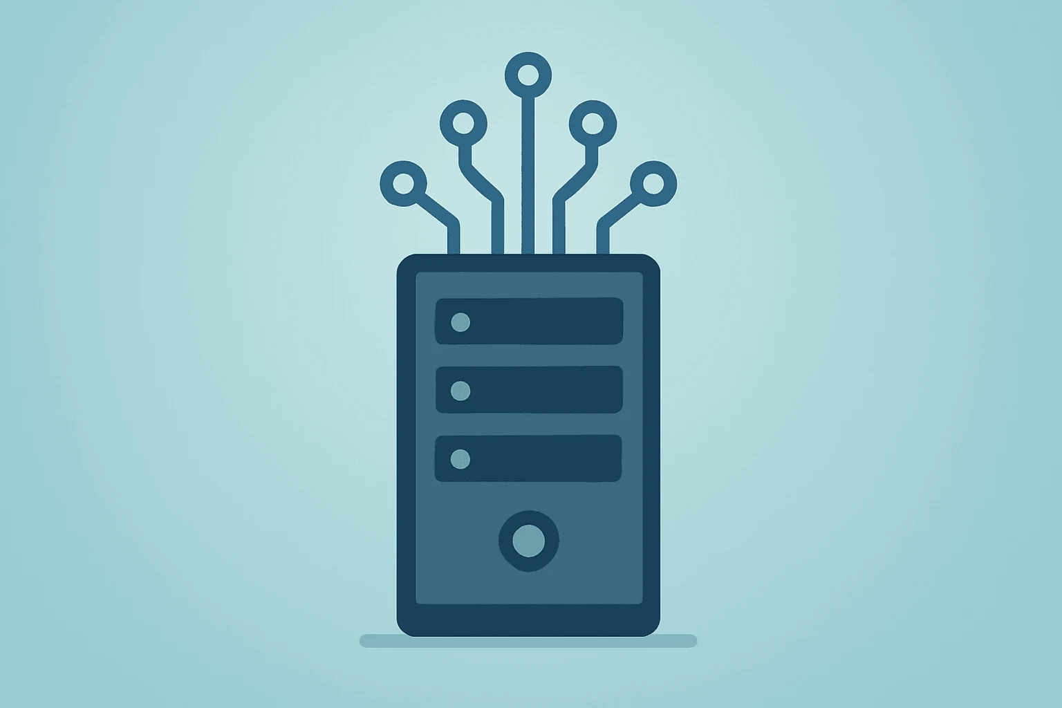 Flat vector server merging with expanding circuit to represent Meta Anthropic compute deal and rising AI compute capacity.