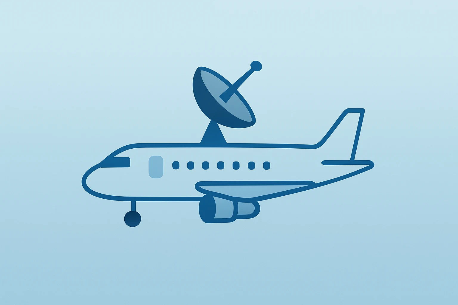 Flat vector cover of an airliner with a contested satellite antenna, evoking the Elon Musk Ryanair feud and a bookings lift.