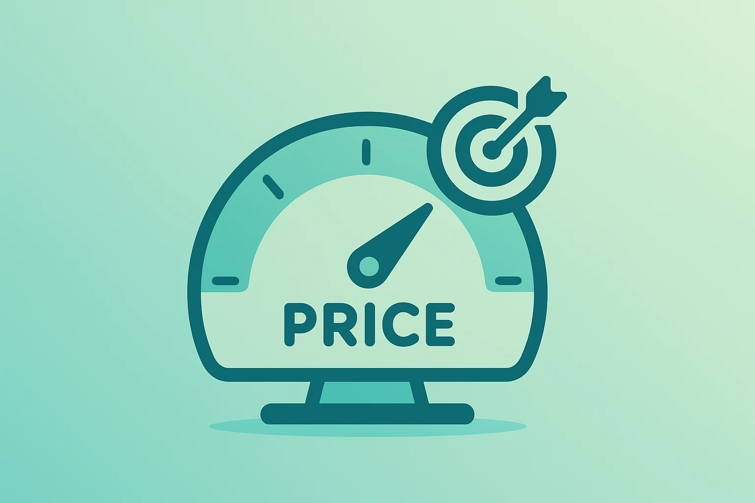 Flat filled vector of a consumer-price meter fused with a vault motif representing US CPI February 2026 policy risk.