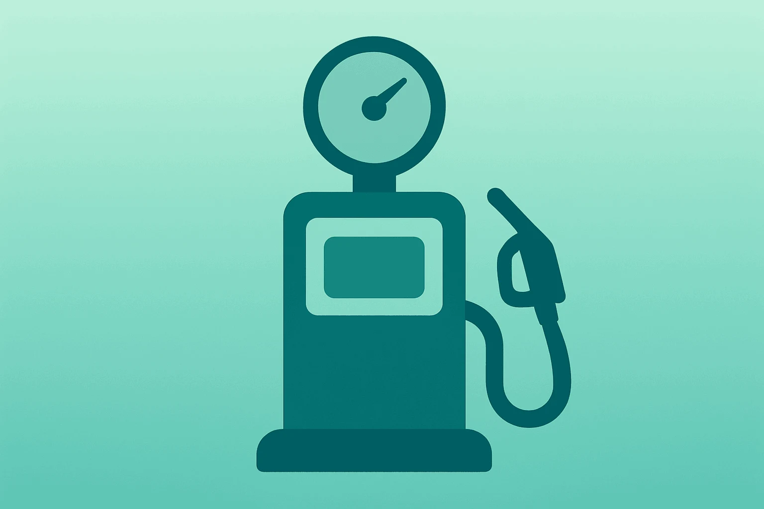 Flat vector of an oil barrel and gasoline pump merged to symbolize March CPI oil-driven inflation shock