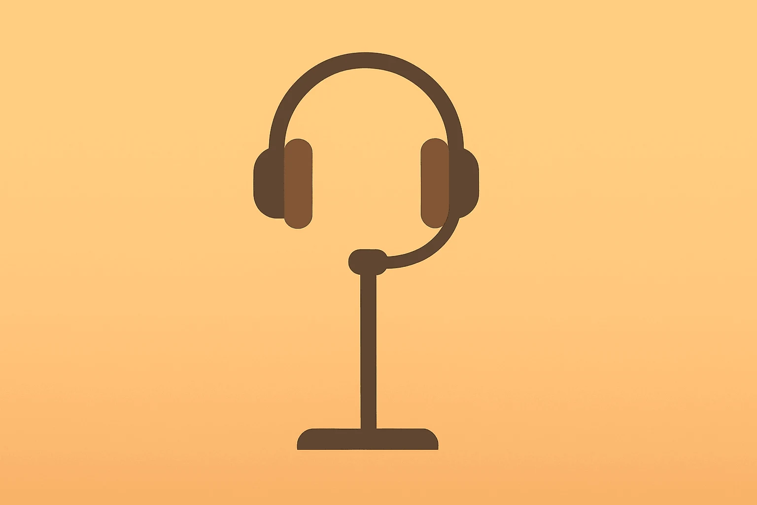 Flat filled vector of a retail headset fused with a steadying baton symbolizing Best Buy CEO succession and pay disclosure.