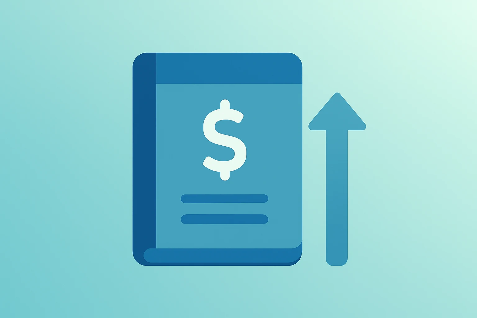 Flat filled vector of a bank ledger and vault motif suggesting earnings momentum for Royal Bank of Canada earnings coverage