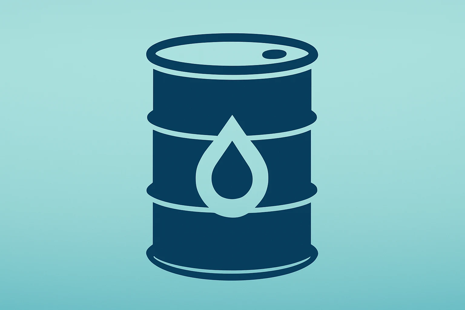 Flat vector oil barrel with swelling pressure to reflect core PCE inflation and Iran oil shock impact.