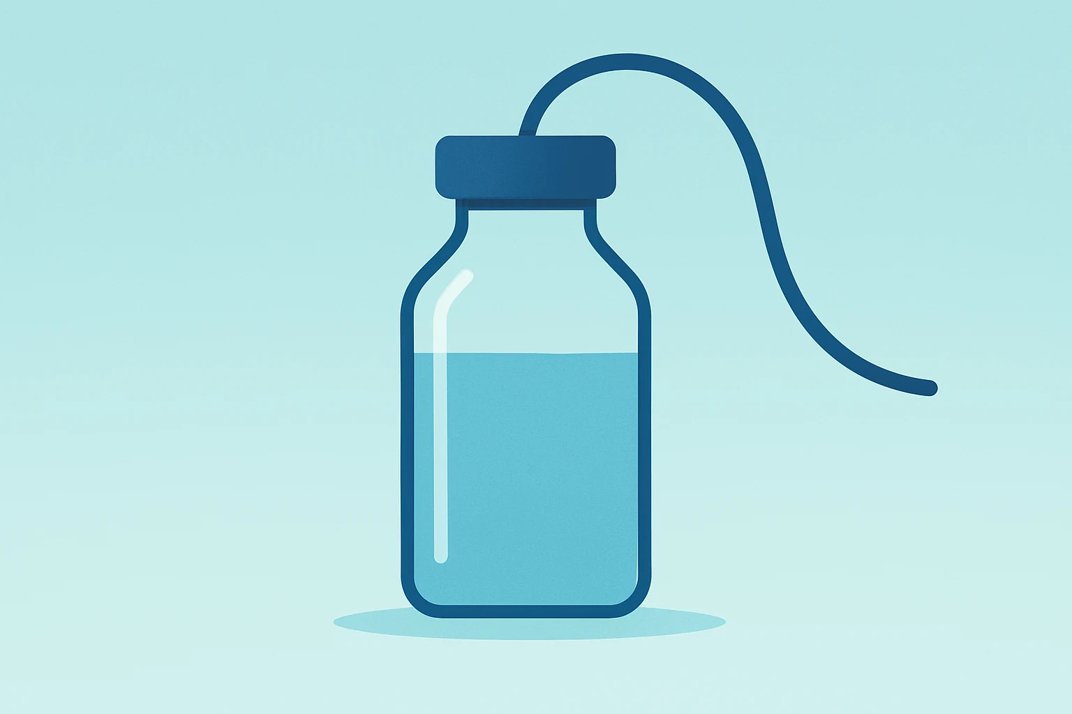 Flat vector of intravesical therapy vial under strain symbolizing ImmunityBio FDA warning and ensuing market and legal risk.