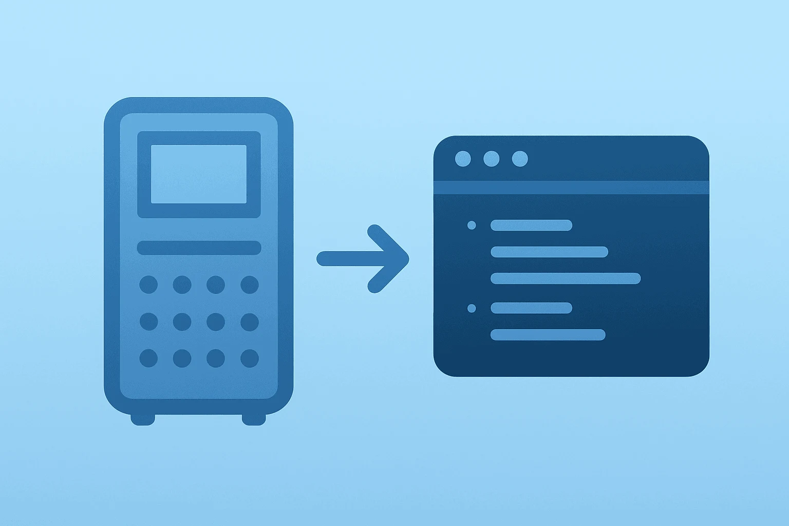 Flat filled vector of a server merging with a code editor to symbolize the SpaceX Cursor acquisition and IPO risk.