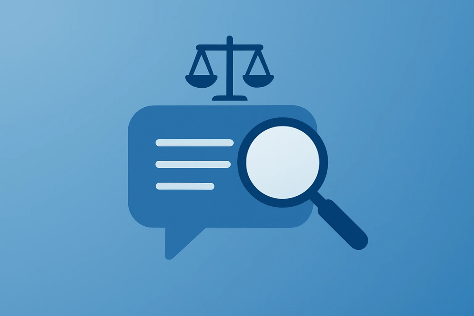 Flat vector of a messaging node under inspection symbolizing Meta EU antitrust investigation into AI provider access.