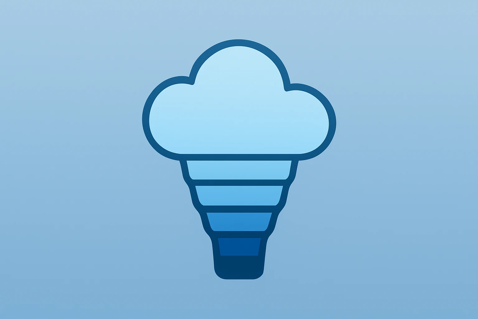 Flat filled vector of a server cluster dimming to symbolize Snowflake Q3 earnings and slower product-revenue growth.