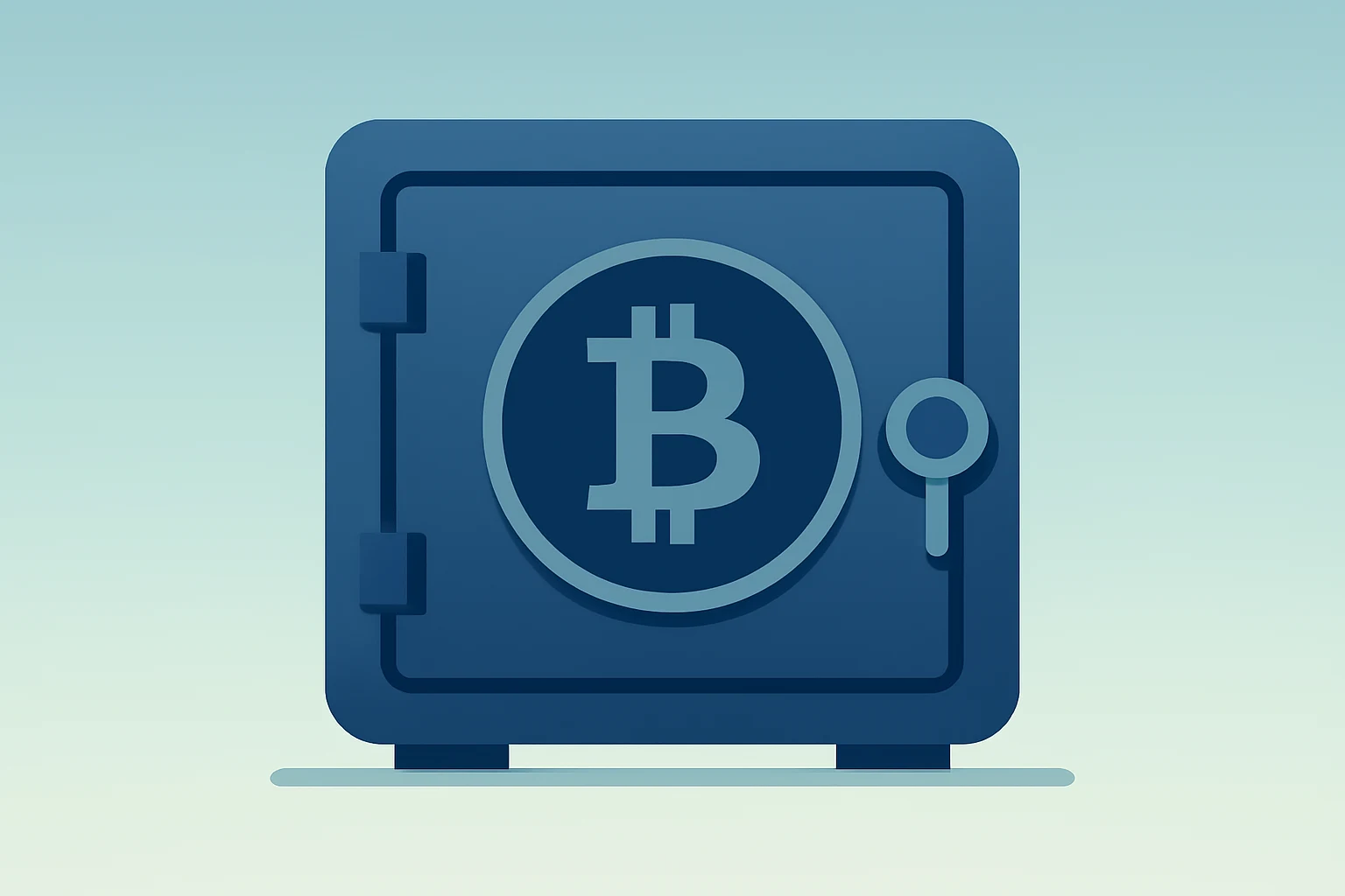 Flat filled vector of a brokerage vault with dimming light symbolizing Robinhood Q4 2025 earnings and crypto weakness.