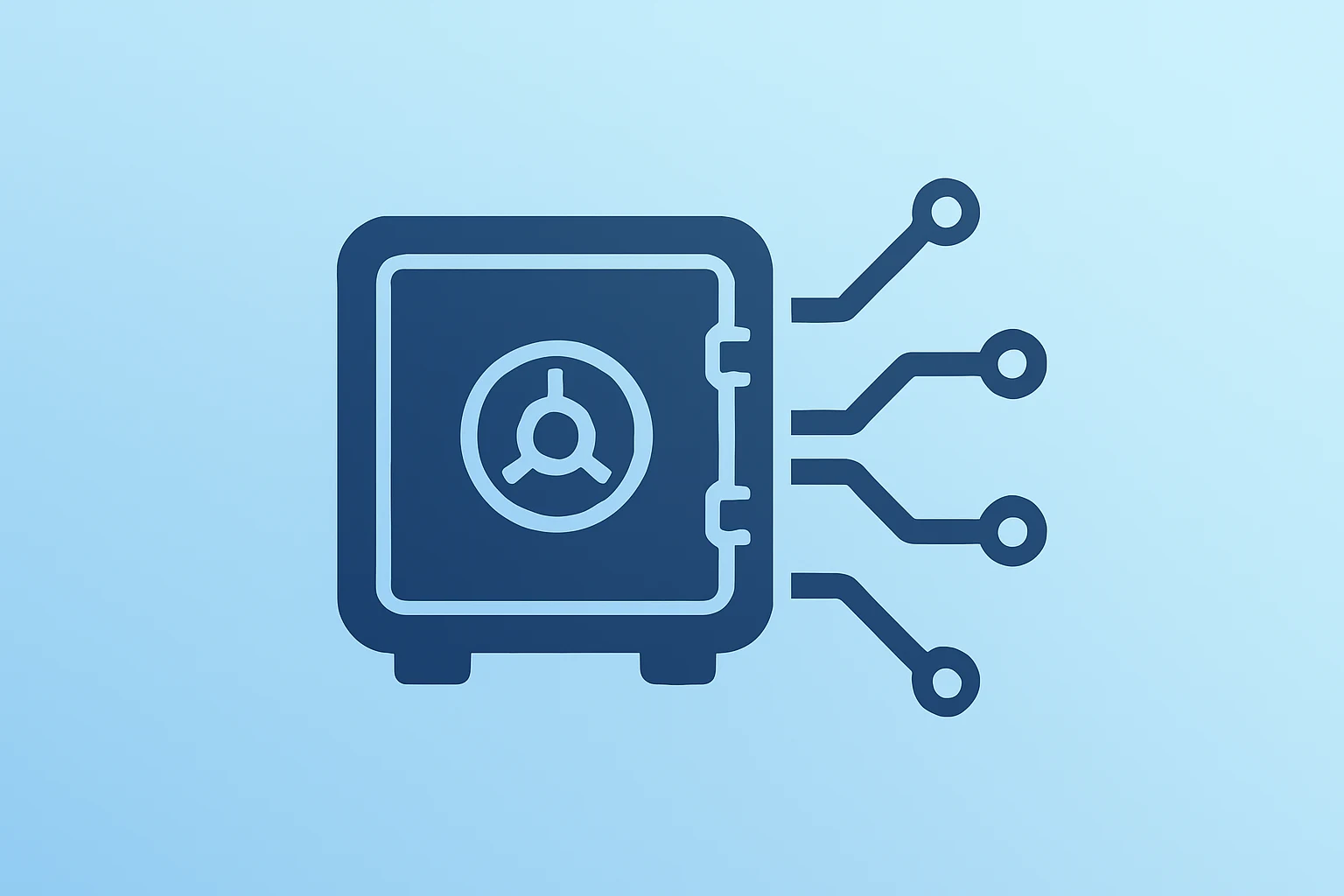 Centered flat vector server icon symbolizing Rubrik Q4 results, subscription ARR growth and margin improvement.
