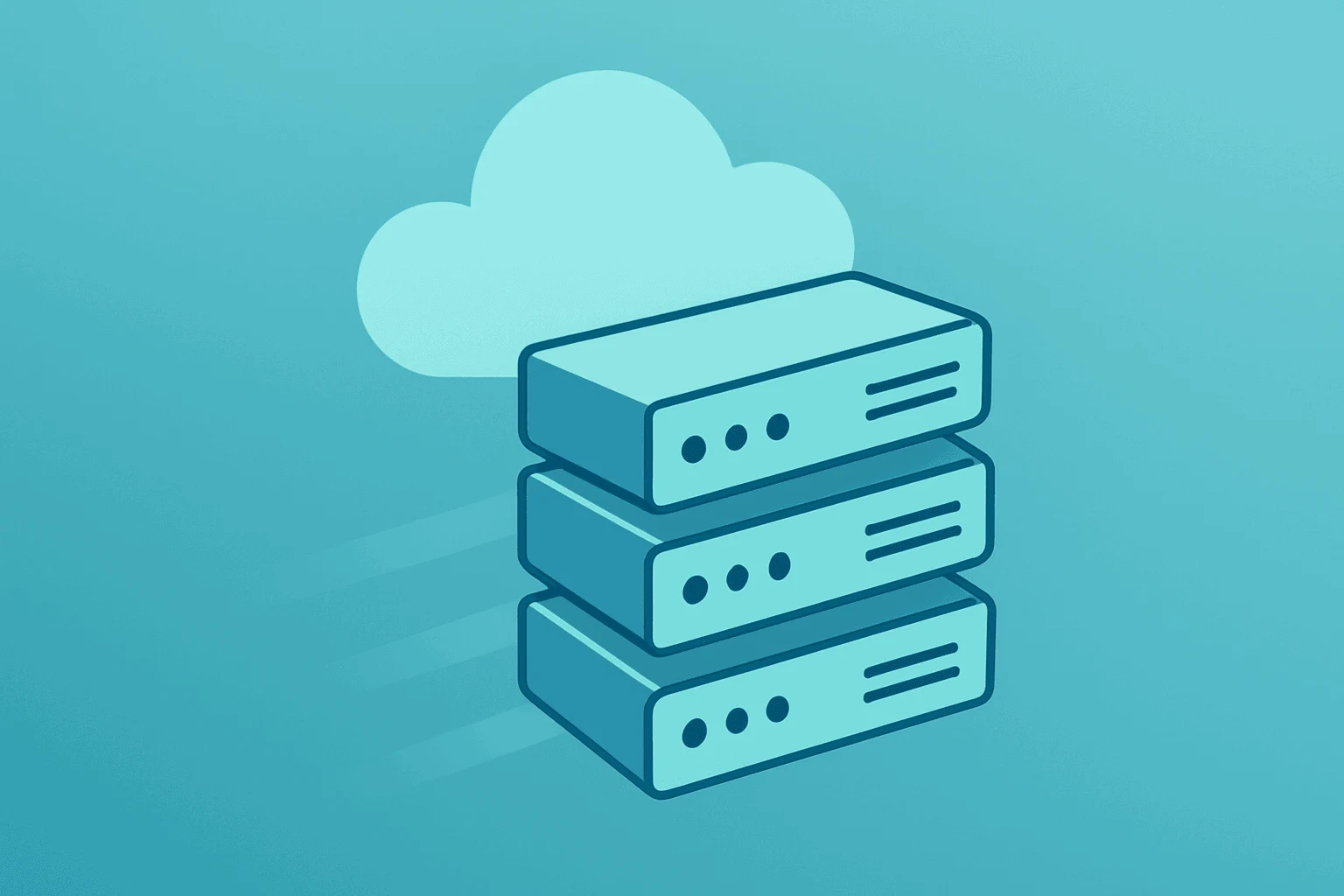 Flat filled vector of a cloud server module surging forward to symbolize Anthropic valuation tied to a $40-50B funding round.